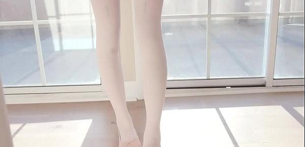  Tiny and charming Asian ballerina Eva Yi wants to fullfill her sexual desires so she let his horny trainer dick down her tight slit by a meaty cock.
